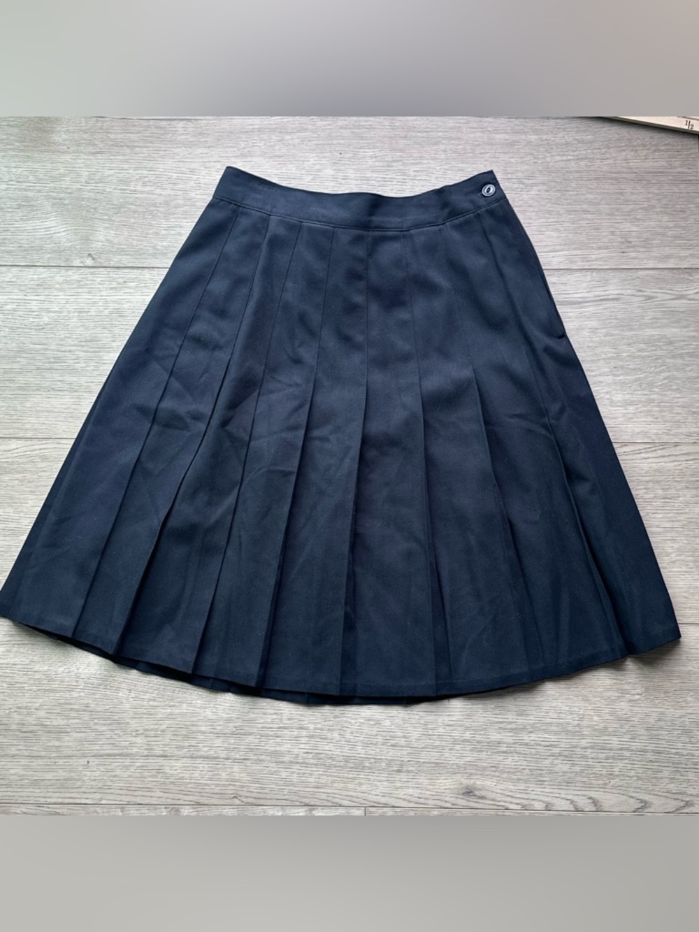 Bentley Vintage Black‎ Pleated Skirt Size 7/8 Made in USA Classic A-Line Y2K